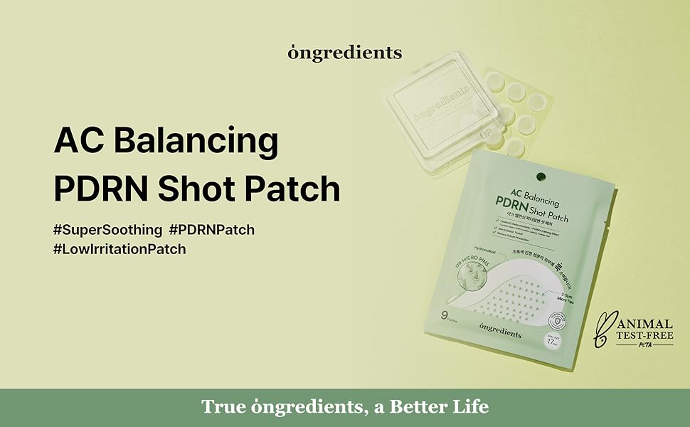 Ongredients AC Balancing PDRN Shot Patch 9ea