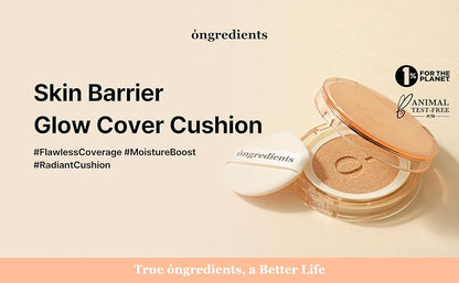 Bahan-bahan Skin Barrier Glow Cover Cushion 34W Sunset