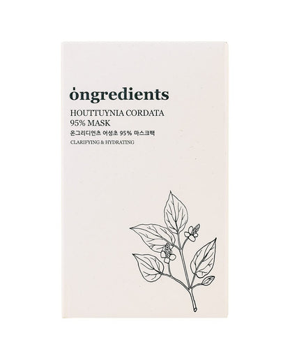 Ongredients Houttuynia Cordata 95% Mask (5EA)