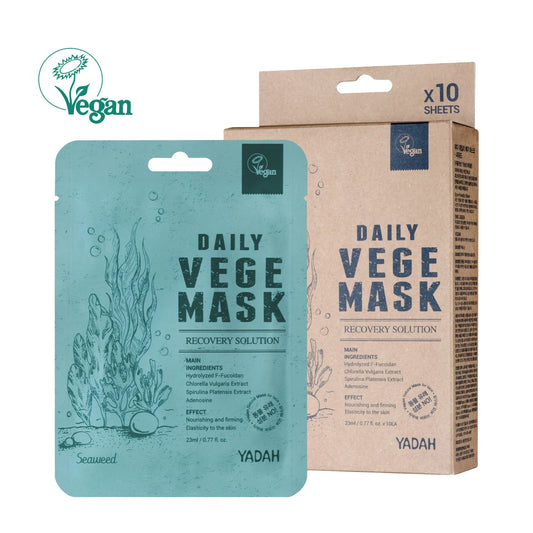 YADAH DAILY VEGE MASK - SEAWEED 10PCS (BOX)