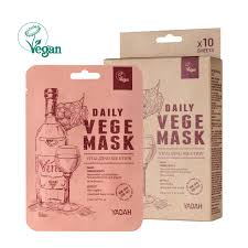 YADAH DAILY VEGE MASK - WINE 10PCS (BOX)