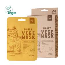 YADAH DAILY VEGE MASK - KOMBUCHA 10PCS (BOX)